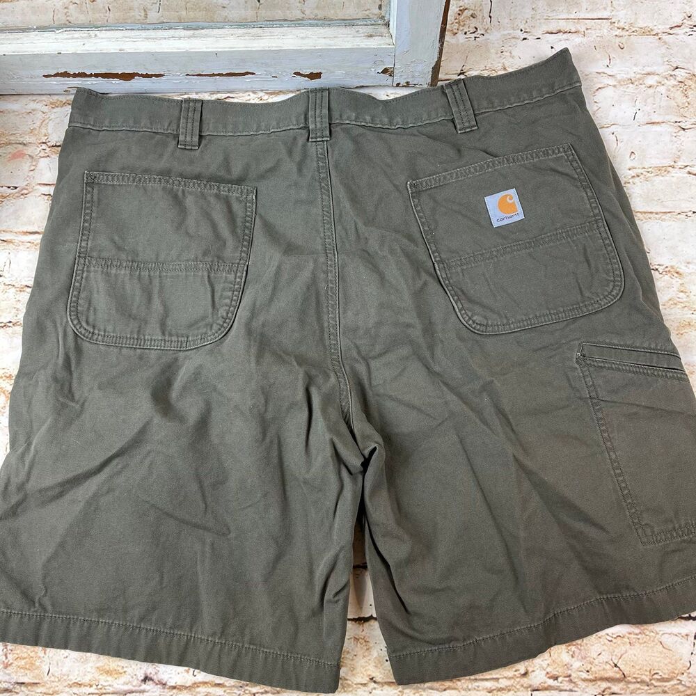 Men’s Carhartt Relaxed Fit Shorts 42 Rugged Flex Canvas Work Short